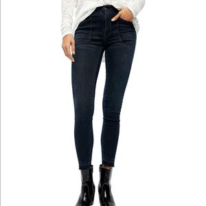 Free People Mid Rise Skinny Jeans